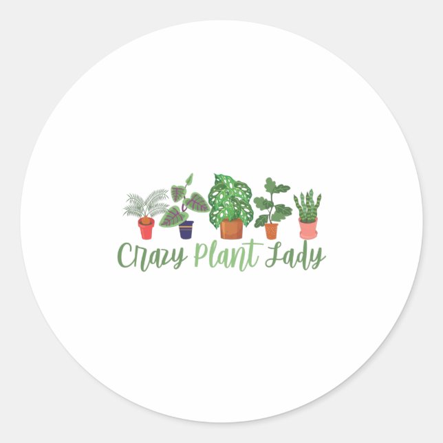 Plant Lovers | Plantie Hobby Gardener Gifts Classic Round Sticker (Front)