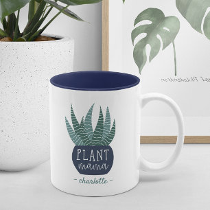 Plant Mama Personalised Plant Lovers Two-Tone Coffee Mug