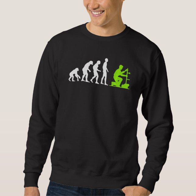 Plant Mechanic Evolution Plumber Craftsman Sweatshirt (Front)