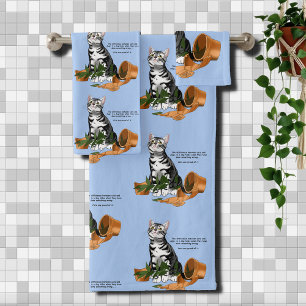 Plant Mischief Cat Bath Towel Set