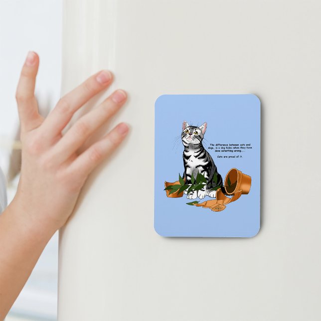 Plant Mischief Cat Magnet (Creator Uploaded)