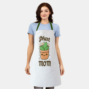 Plant Mom Cute Mothers Day Mum Life Apron