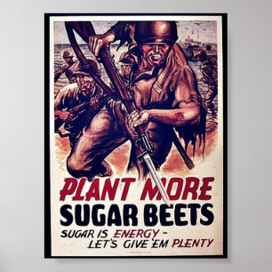 Plant More Sugar Beets Poster