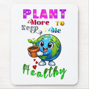 Plant More To Keep Me Healthy Mouse Mat