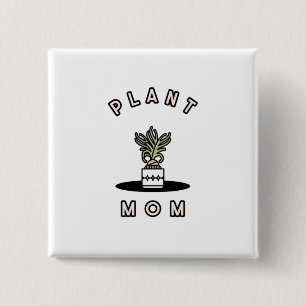 Plant Mum 15 Cm Square Badge