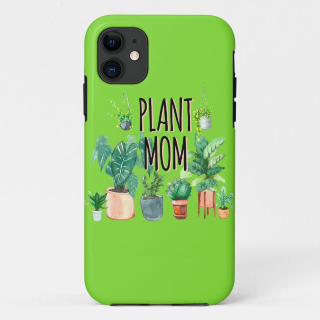 Plant Mum -Gardening, Planter Gift For Mum Case-Mate iPhone Case (Back)