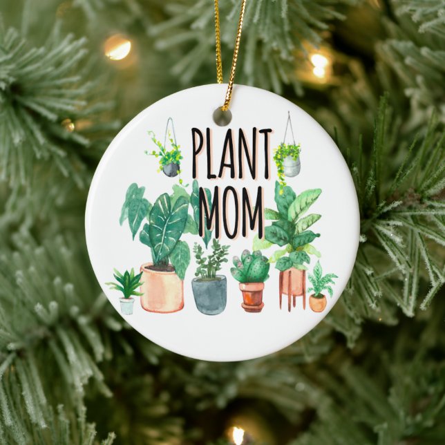 Plant Mum -Gardening, Planter Gift For Mum Ceramic Tree Decoration (Tree)
