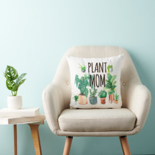 Plant Mum -Gardening, Planter Gift For Mum Cushion