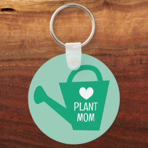 Plant Mum keychain with custom monogram