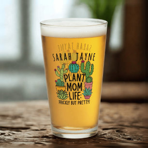 Plant Mum Life Prickly but Pretty Cactus Glass