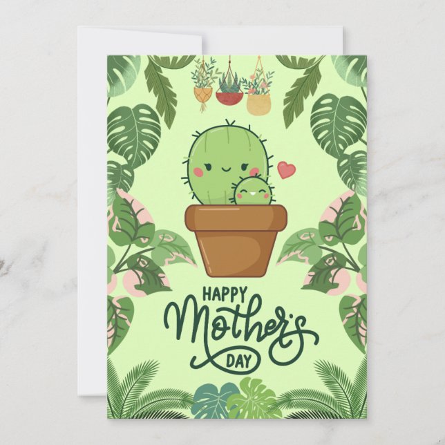 Plant Mum  Mother's Day Card (Front)