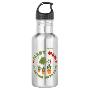 Plant Mum Planting With Love Personalised 532 Ml Water Bottle