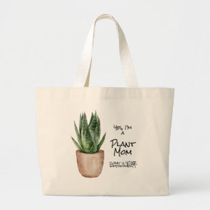 Plant Mum Superpower Large Tote Bag