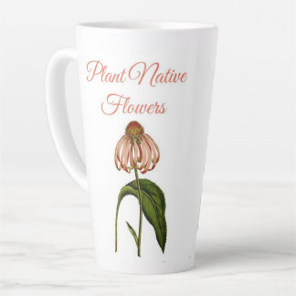 Plant Native Flowers Water Bottle Latte Mug