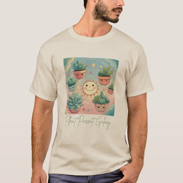 Plant Parent Galaxy T-Shirt (Front)
