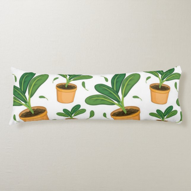Plant pattern body cushion (Front)