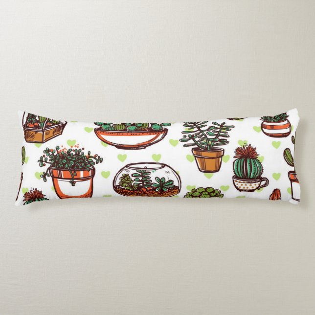 Plant pattern body cushion (Front)