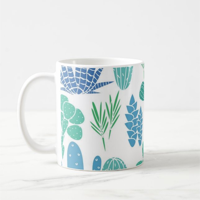 Plant pattern coffee mug (Left)