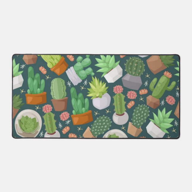 Plant pattern desk mat (Front)