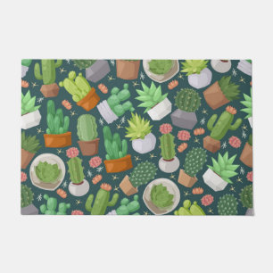 Plant pattern doormat