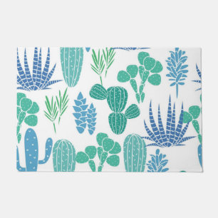 Plant pattern doormat