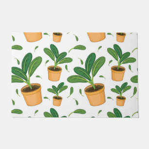 Plant pattern doormat
