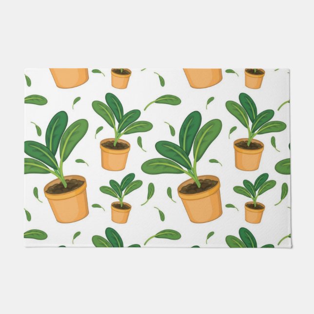 Plant pattern doormat (Front)