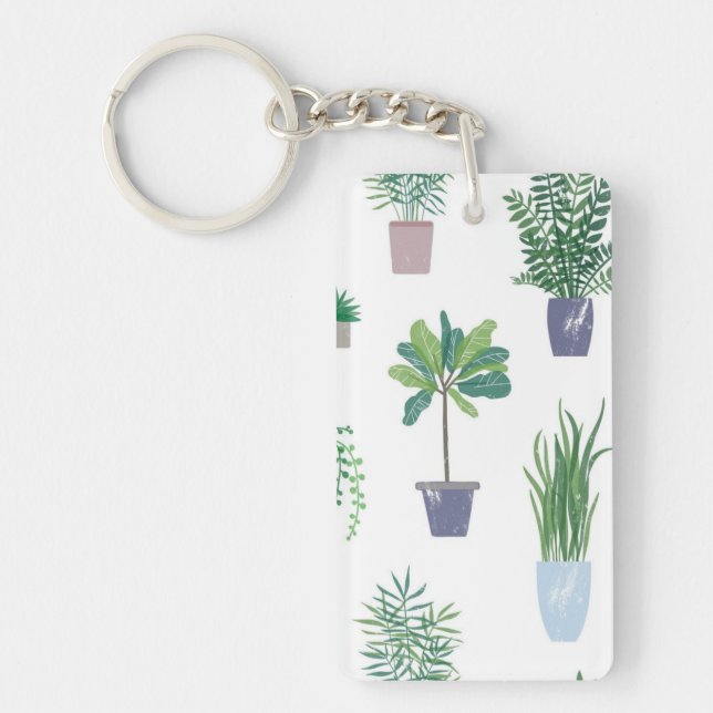 Plant pattern key ring (Front)