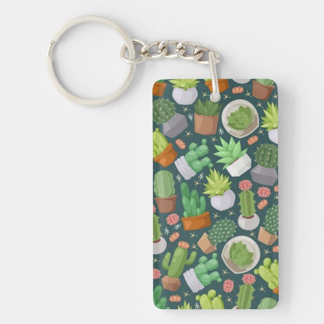 Plant pattern key ring (Front)