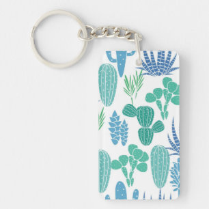 Plant pattern key ring