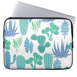 Plant pattern laptop sleeve