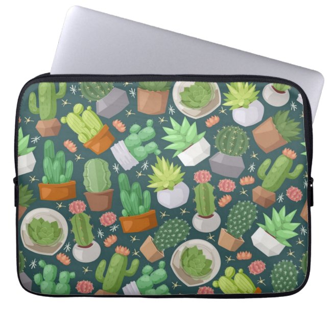 Plant pattern laptop sleeve (Front)