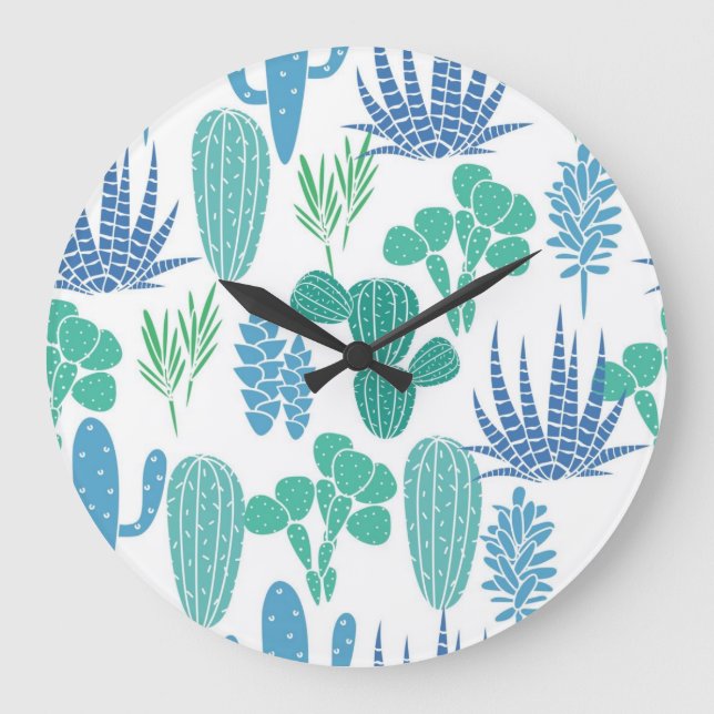 Plant pattern large clock (Front)
