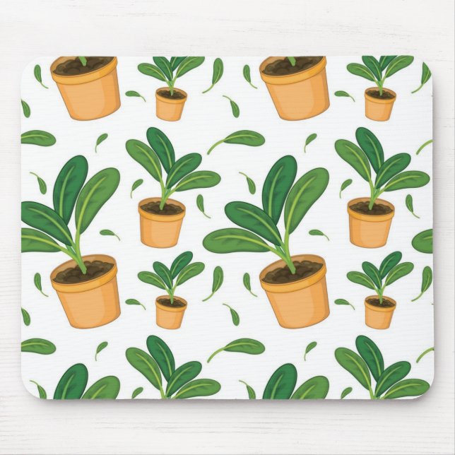 Plant pattern mouse mat (Front)