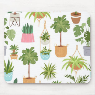 Plant pattern mouse mat