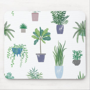 Plant pattern mouse mat