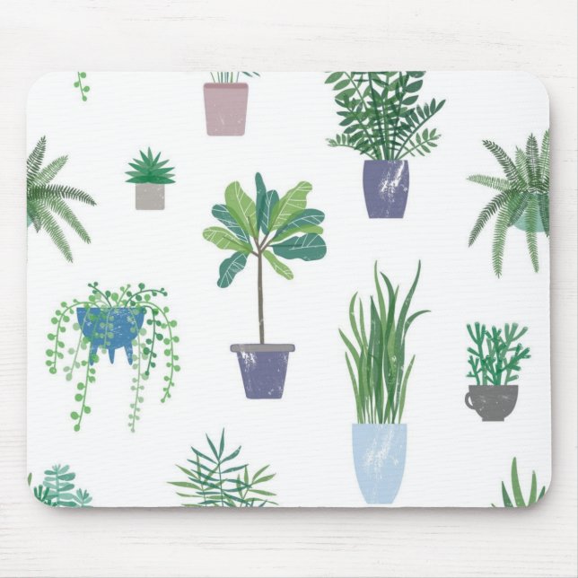 Plant pattern mouse mat (Front)