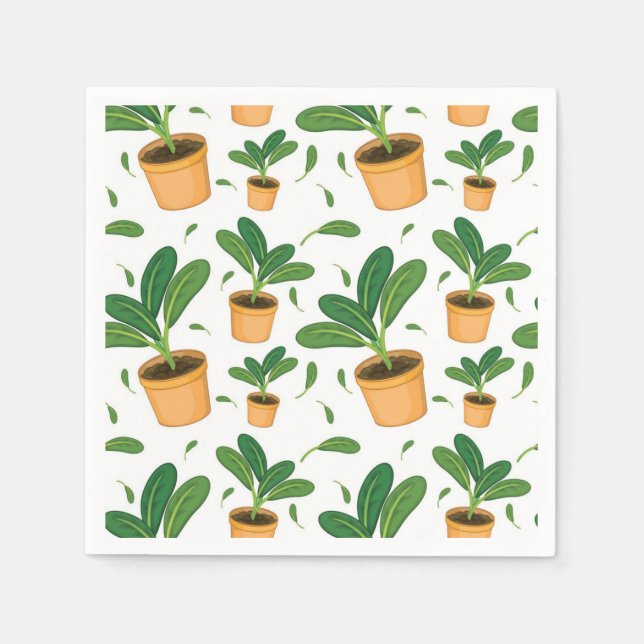 Plant pattern napkin (Front)