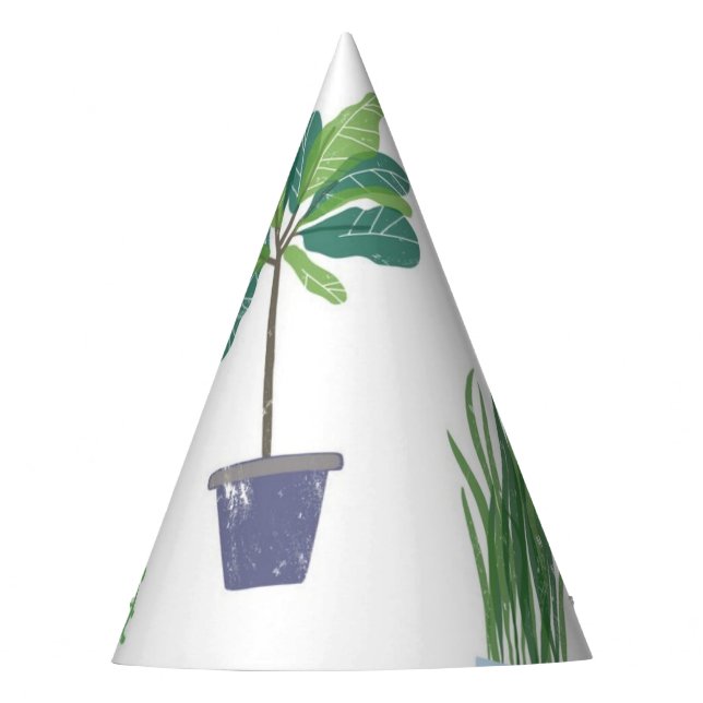 Plant pattern party hat (Front)