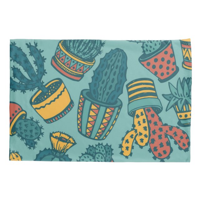 Plant pattern pillowcase (Back)