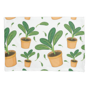 Plant pattern pillowcase