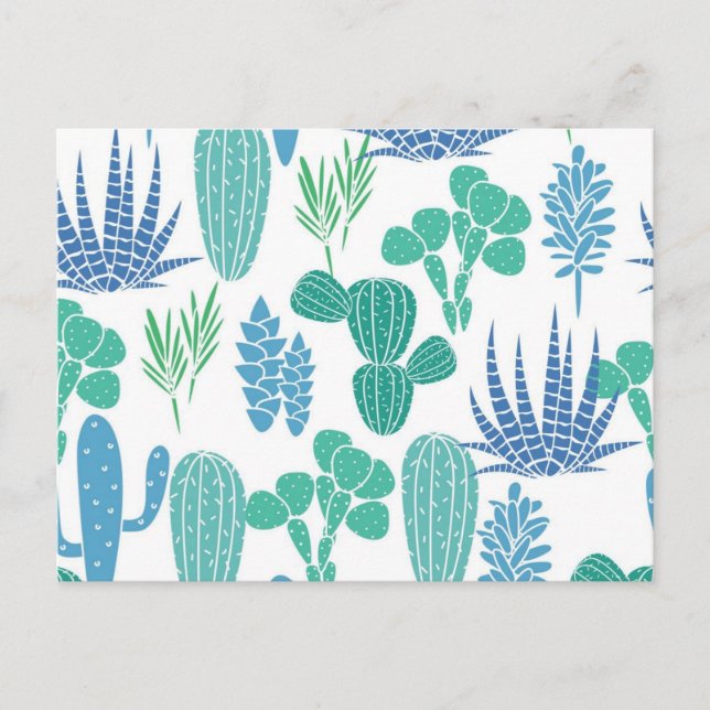 Plant pattern postcard (Front)