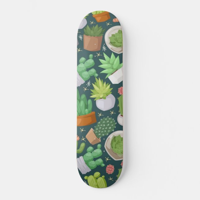 Plant pattern skateboard (Front)