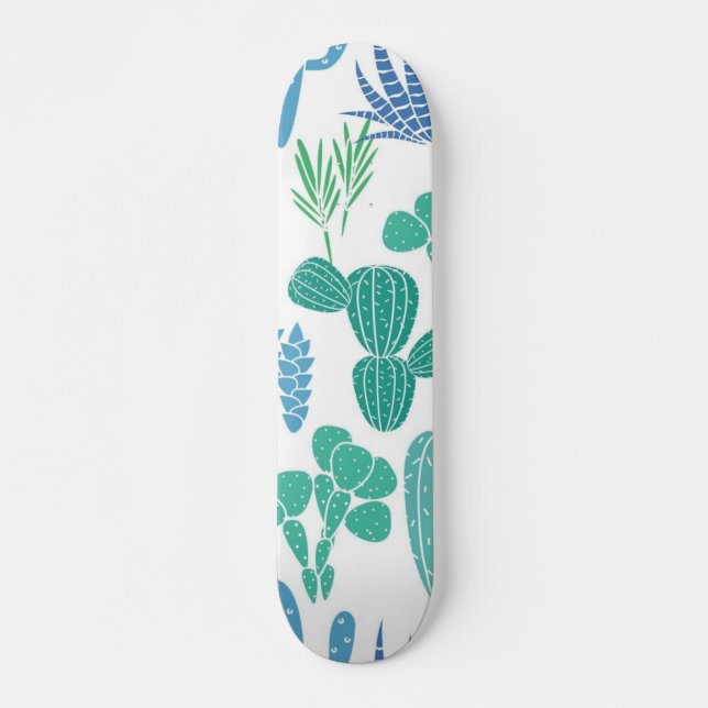 Plant pattern skateboard (Front)
