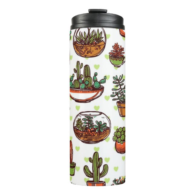 Plant pattern thermal tumbler (Front)