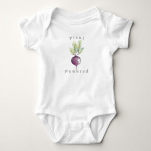 Plant Powered   Beet   Organic Veggie Baby Bodysuit
