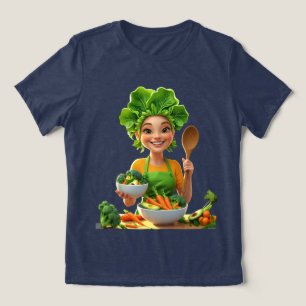 Plant-Powered Chef – Cooking with Kindness Tri-Blend Shirt