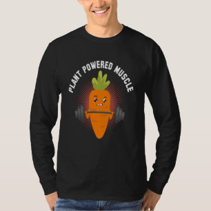 Plant Powered Muscle Vegan Fitness Vegetarian Prot T-Shirt