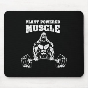 Plant Powered Muscle Vegan Power Bodybuilding Gym  Mouse Mat