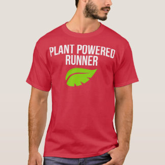 Plant Powered Runner Vegan Trail Marathon Running T-Shirt